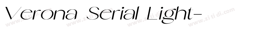 Verona Serial Light字体转换 Verona Serial Light字体转换